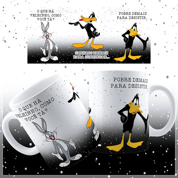 8 Artes para Caneca Patolino Animado Arquivos Jpg  2