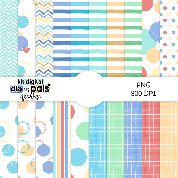 Kit Digital Florks Dia dos Pais Arquivos Png   11