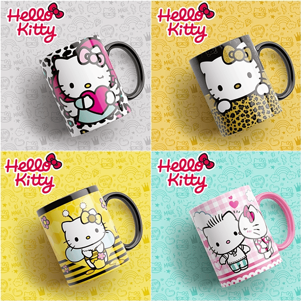 15 Artes Caneca Hello Kitty Editável em Photoshop 4