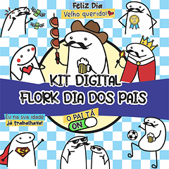 Kit Digital Dia dos Pais Flork Bento Memes Arquivos Png 
