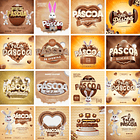 140 Artes Mídias Sociais Pascoa Editáveis Photoshop + Png 2