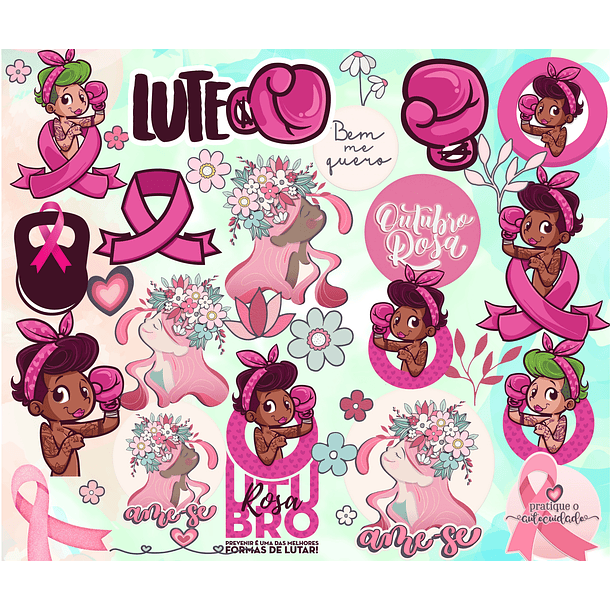 Kit Digital Lettering Frases Dia das Mulheres Arquivos sem fundo Png 4