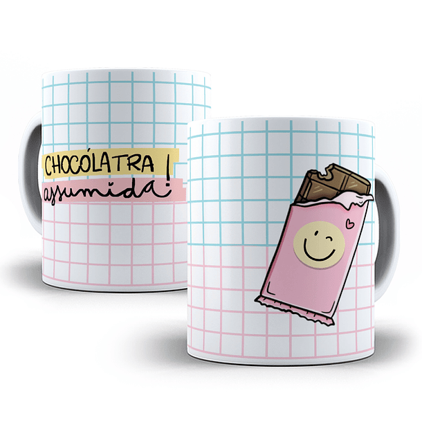 Arte Caneca Chocólatra Assumida! Arquivo Png 2