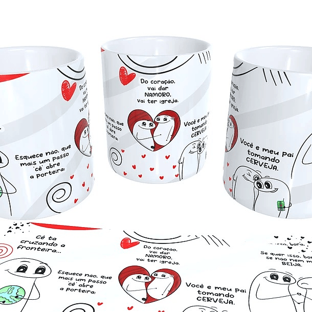 Arte para Caneca Cé Ta Cruzando A Fronteira - Fronteira Ana Castela 2