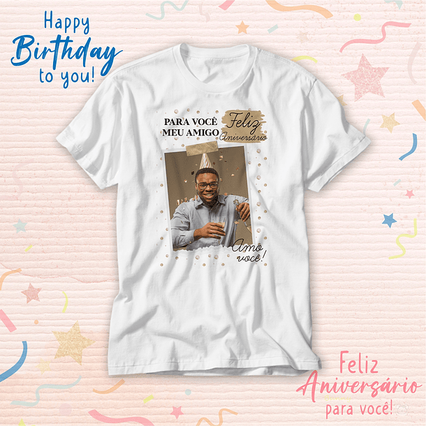 14 Artes para Camisa Fleiz Aniversário Arquivo Editavél 8