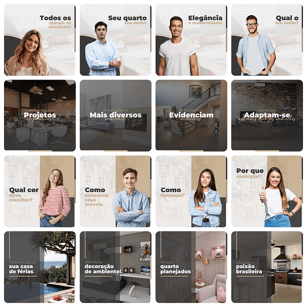 Pack Canva Móveis Planejados Templates Editáveis 200 Artes + Legendas 5