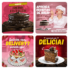 Pack Canva Confeitaria Templates Editável 40 Artes + Bônus 3