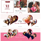 Pack Canva Dia dos Namorados Carrossel Templates Editáveis 6 Artes + Bônus 2