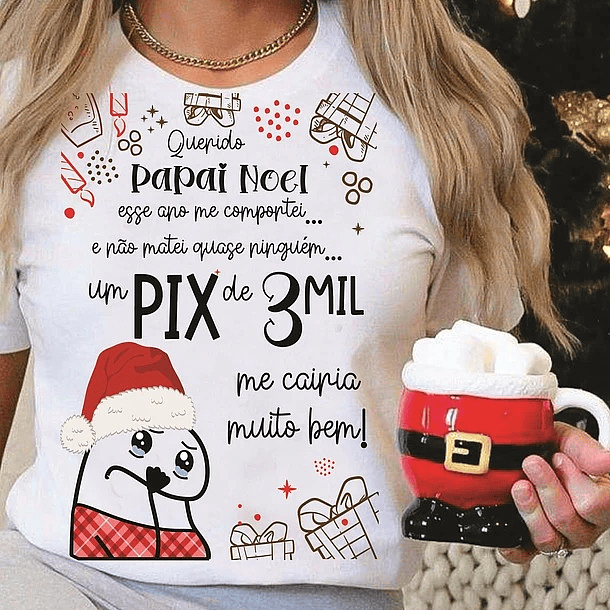 10 Artes Caneca e Camisa Flork Pix Natal Arquivo Editável + Png 3