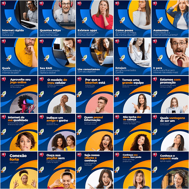 Pack Canva Provedor de Internet Templates Editáveis 200 Artes + Legendas 7