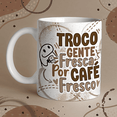 Arte Caneca Troco Gente Fresca Por Café Fresco  Arquivo Png