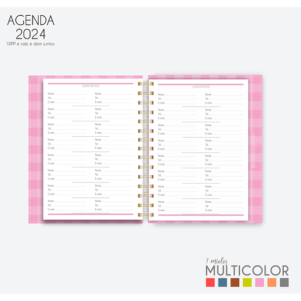 Arquivo Agenda MultiColor 2024 em Pdf  13