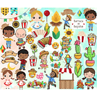 Kit Digital Lettering Frases Festa Junina Arquivos sem fundo Png 2