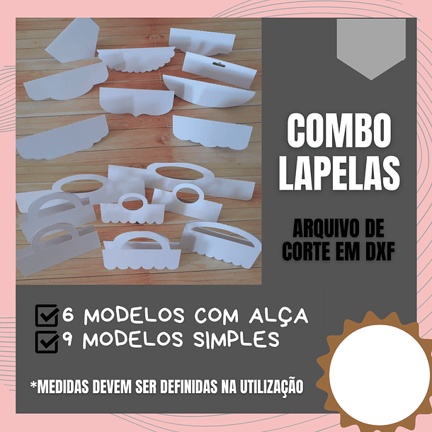 Arquivo de Corte Lapela e Tags em Dxf 2