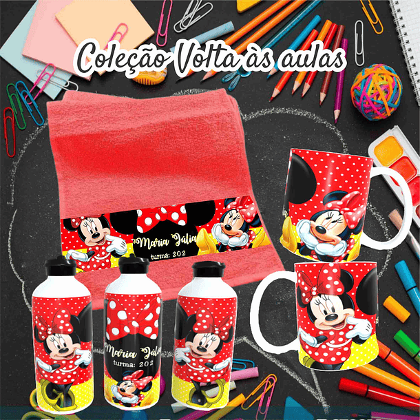 78 Artes para Caneca, Toalinha e Squezee Personagens Disney Volta as Aulas Arquivo Editavél  19