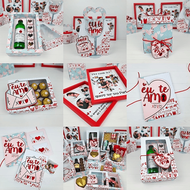 Pacote Artes Arquivos de Corte Dia dos Namorados Silhouette 2