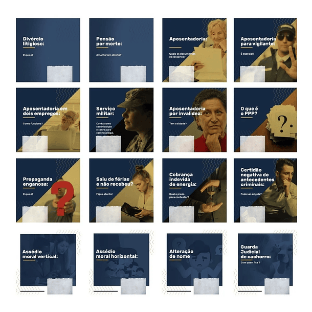 130 Artes para Advogados Mídias Sociais Editáveis Photoshop + Png 8