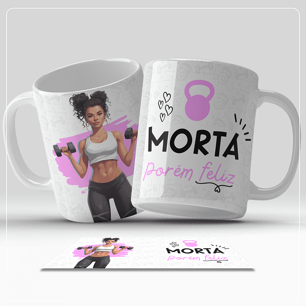 6 Artes para Caneca Academia Fitness Arquivos em Jpg 5