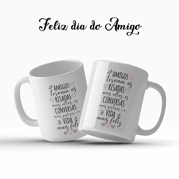 25 Artes para Caneca Dia do Amigo Arquivo Editável  12