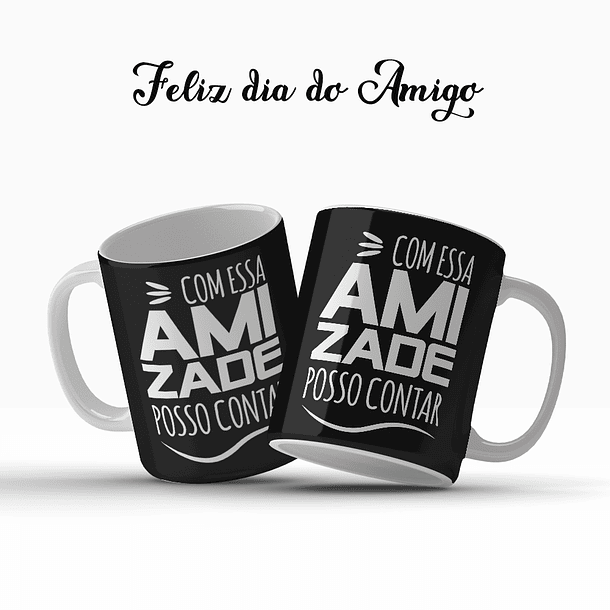 25 Artes para Caneca Dia do Amigo Arquivo Editável  13