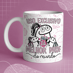 Arte Caneca Uso Exclusivo Melhor Prof Do Mundo Arquivo Png