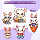 Kit Digital Páscoa Cristã e Coelhinho Arquivos em Png 3