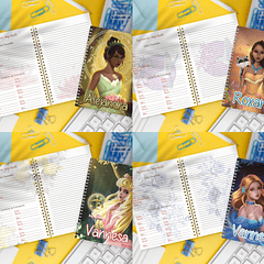 11 Artes para Caderno Princesa da Disney Arquivo em Jpge/Png