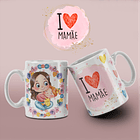 9 Arte para Caneca Mãe de Menina Arquivo Editável 7