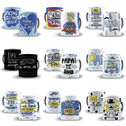 249 Artes para Caneca Dia dos Pais Sublimação Editável Corel Draw + Png 1