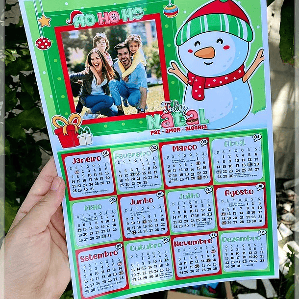 Arquivo Calendário Natal 2024 em Png 10