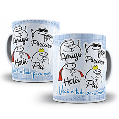 Arte Caneca Amigo, Parceiro, Herói, Pai, Você é Tudo Para Mim! Arquivo Png