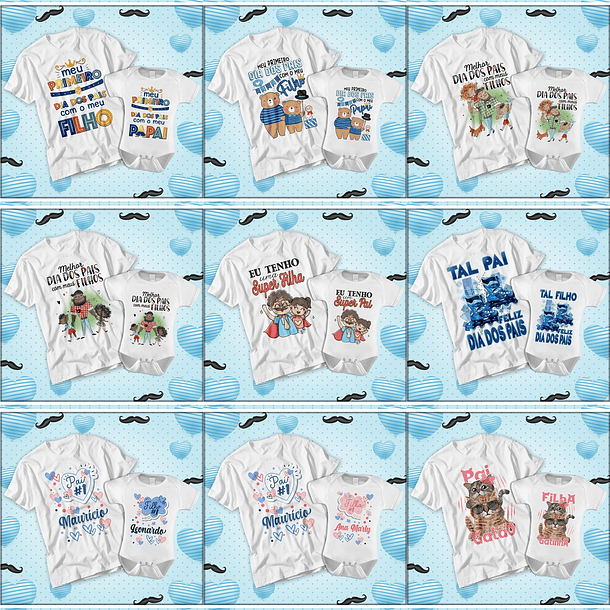 249 Artes para Caneca Dia dos Pais Sublimação Editável Corel Draw + Png 3