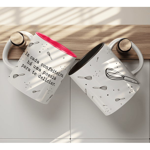 10 Artes Caneca Confeitaria em Png 2