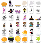 Kit Digital Halloween Dia das Bruxas Arquivos Png e Jpg 8