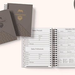 Arte para Agenda Barbearia Shop PDF 2022