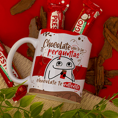 Arte Caneca Chocolate Não Te Faz Perguntas Chocolate Te Entende Arquivo Png