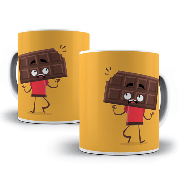 Arte Caneca Chocolate Mordido Arquivo Png