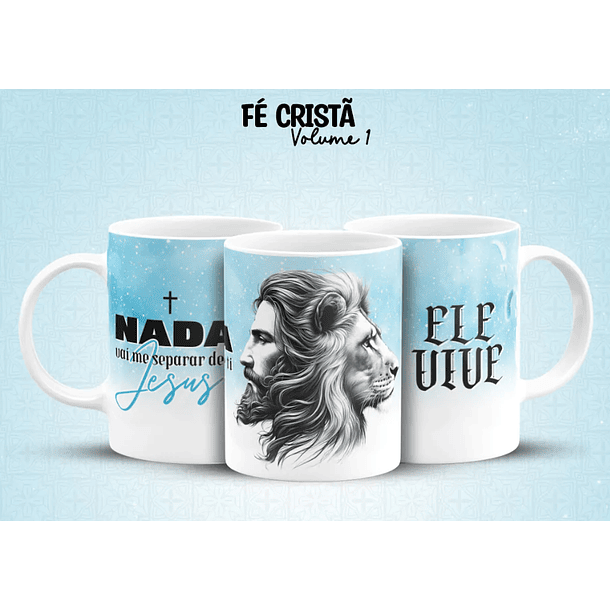 10 Arte para Caneca Fé Cristã Arquivo em Jpg 1