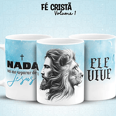 10 Arte para Caneca Fé Cristã Arquivo em Jpg