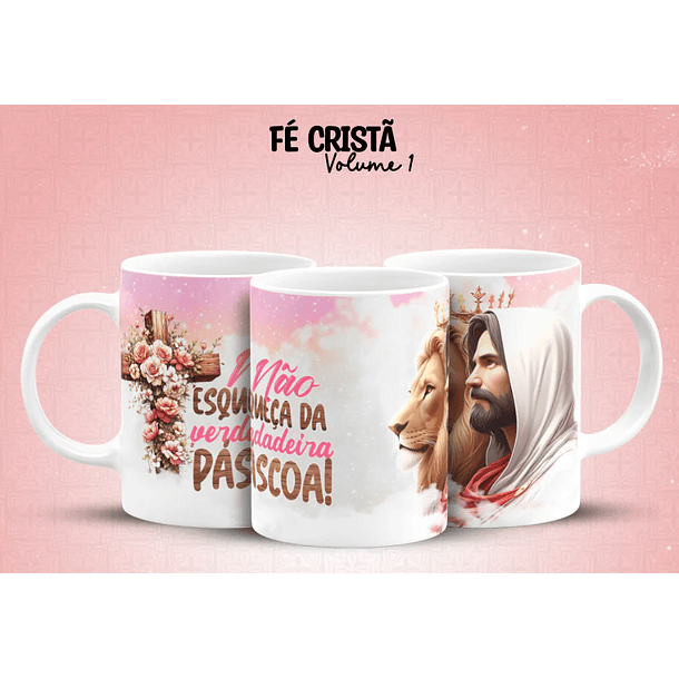 10 Arte para Caneca Fé Cristã Arquivo em Jpg 5