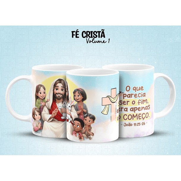 10 Arte para Caneca Fé Cristã Arquivo em Jpg 7