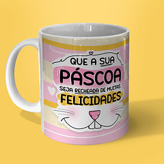 Arte Caneca Que A Sua Páscoa Seja Recheada De Muitas Felicidades Arquivo Png