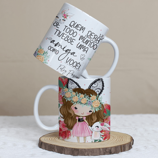 11 Arte para Caneca Amigas e Herois Arquivo em Editável 2