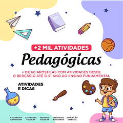 2.000 Atividades Infantil Pedagógicas Berçário até o 9º ano