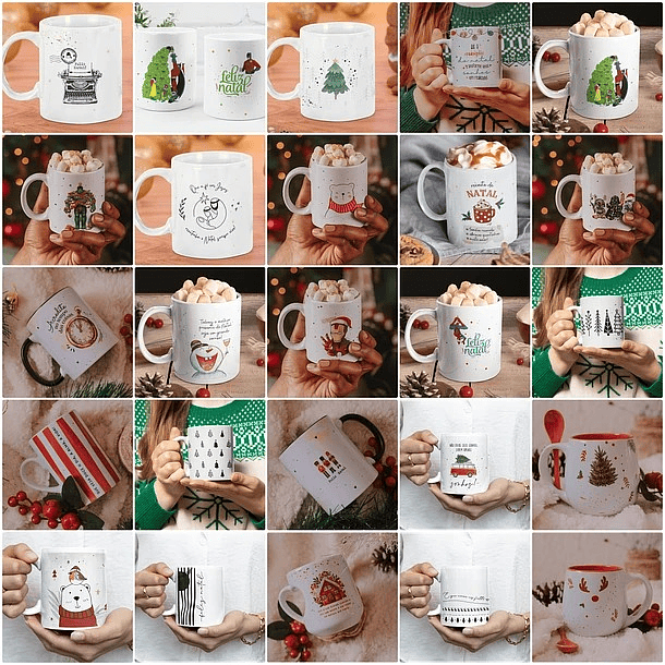 52 Artes para Caneca Natal Encantado Arquivo em Jpg  2