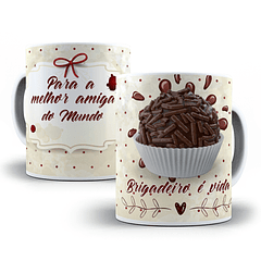 Arte Caneca Para A Melhor Amida Do Mundo Brigadeiro É Vida Arquivo Png