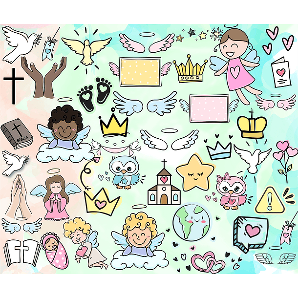 Kit Digital Lettering Frases Dindos Tios Dindas Tias Arquivos sem fundo Png 3