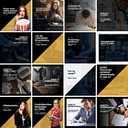 30 Artes Mídias Sociais Advogados Advocacia Editáveis Corel Draw 2