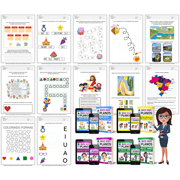 Planos de Aulas Planejamento Educação Infantil 2023 BNCC 3