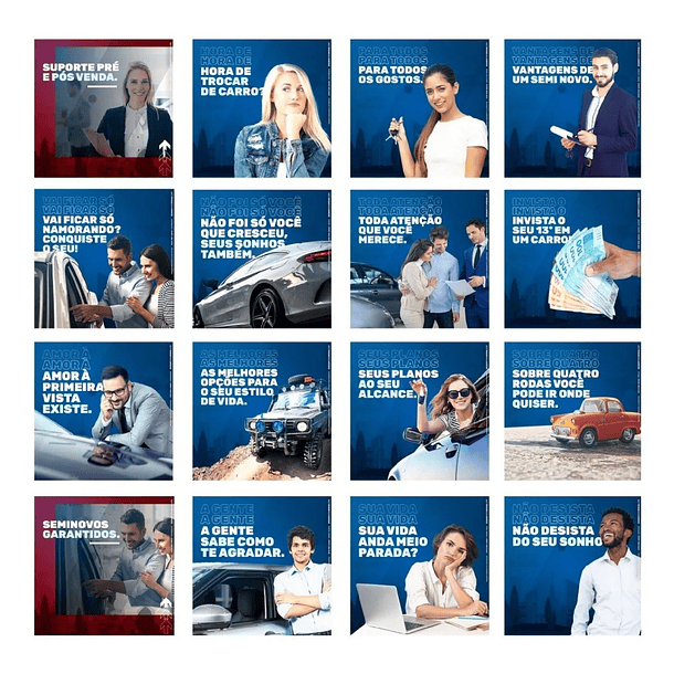 130 Artes para Concessionária Mídias Sociais Editáveis Photoshop + Png 3